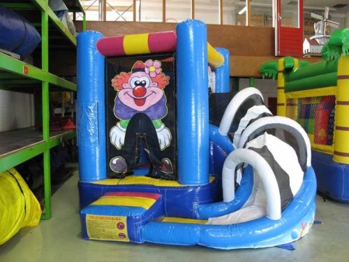 Springkussen Mini clown met slide
